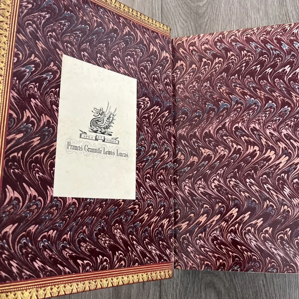 Shakespeare Works Vol 1 Staunton Leather 1866 Ed